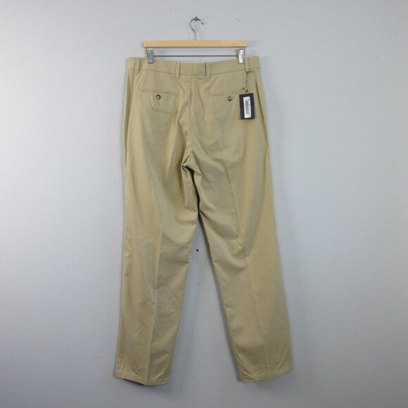 Zegna Sports Men's Chino Pants 36 x 34 Beige Cotton Rayon Office Business 552 - Picture 2 of 16